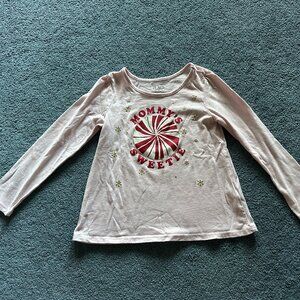 The Children's Place Toddler Girl's White "Mommy's Sweetie" Holiday Shirt 5T